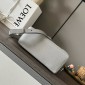 Loewe Small Puzzle in Grained Calfskin-Ash grey 