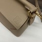 Loewe Small Puzzle in Grained Calfskin-Beige 