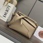 Loewe Small Puzzle in Grained Calfskin-Beige 