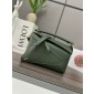 Loewe Small Puzzle in Classic Calfskin-Bottle green 