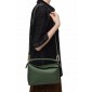 Loewe Small Puzzle in Classic Calfskin-Bottle green 