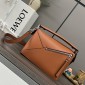 Loewe Small Puzzle in Classic Calfskin -Brown