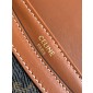 Celine Teen Besace Triomphe in canvas and calfskin 