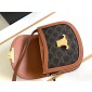 Celine Teen Besace Triomphe in canvas and calfskin 