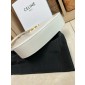 Celine Medium Tilly Bag in Shiny Calfskin-White