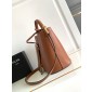 Celine Medium Bucket Louise In smooth Calfskin-Tan