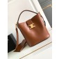 Celine Medium Bucket Louise In smooth Calfskin-Tan