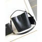 Celine Medium Bucket Louise In smooth Calfskin-Black