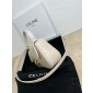 TEEN CELINE LOLA IN SHINY CALFSKIN-WHITE COTTON