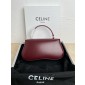 TEEN CELINE LOLA IN SHINY CALFSKIN-BURGUNDY