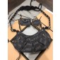 Balenciaga Le Cagole Small Shoulder Bag in Denium 