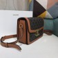 Celine Classique Triomphe Bag in Canvas and Calfskin 