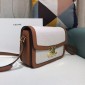 Celine Classique Triomphe Bag in Textile and Calfskin 