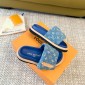 LV Pool Pillow Flat Comfort Mule, Size 35-45