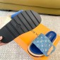 LV Pool Pillow Flat Comfort Mule, Size 35-45