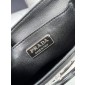 Borsa shopping small in raso con cristalli