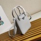 Borsa shopping small in pelle spazzolata