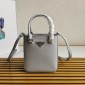 Borsa shopping small in pelle spazzolata