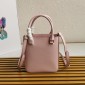 Borsa shopping small in pelle spazzolata