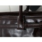 Prada SoftLux Medium Leather Tote-Dark brown
