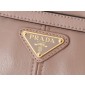 Prada SoftLux Medium Leather Tote-Lily Pink