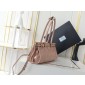 Prada SoftLux Medium Leather Tote-Lily Pink