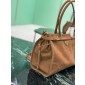 Prada Cocoa Brown Large suede handbag