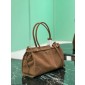 Prada Cocoa Brown Large suede handbag