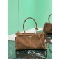 Prada Cocoa Brown Large suede handbag