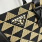 Borsa Prada Galleria small in tessuto ricamato
