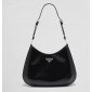 Borsa a spalla Prada Cleo in pelle spazzolata