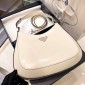 Borsa a spalla Prada Cleo in pelle spazzolata