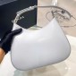 Borsa a spalla Prada Cleo in pelle spazzolata