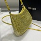 Borsa Prada Cleo in raso con cristalli