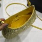 Borsa Prada Cleo in raso con cristalli