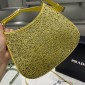 Borsa Prada Cleo in raso con cristalli