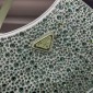 Borsa Prada Cleo in raso con cristalli