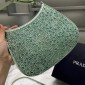 Borsa Prada Cleo in raso con cristalli