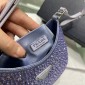 Borsa Prada Cleo in raso con cristalli