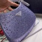 Borsa Prada Cleo in raso con cristalli