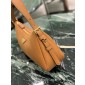 Prada Aimée medium leather shoulder bag-Caramel