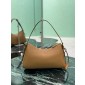 Prada Aimée medium leather shoulder bag-Caramel