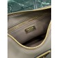 Prada Aimée medium leather shoulder bag-Grey