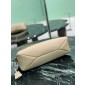 Prada Aimée medium leather shoulder bag-Travertine