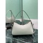Prada Aimée medium leather shoulder bag-White