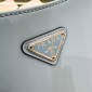 Borsa a spalla Prada Cleo in pelle spazzolata