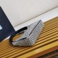 Mini borsa in raso con cristalli