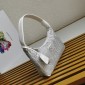 Mini borsa in raso con cristalli