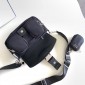 Borsa Prada Pocket in nylon e pelle spazzolata