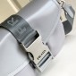 Borsa Prada Pocket in nylon e pelle spazzolata